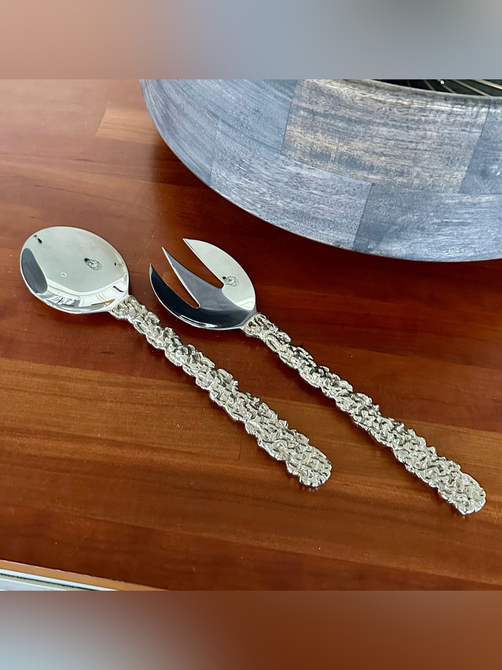 Michael Aram Salad Service Set Large Serving Spoon and Serving Fork - Picture 8 of 12